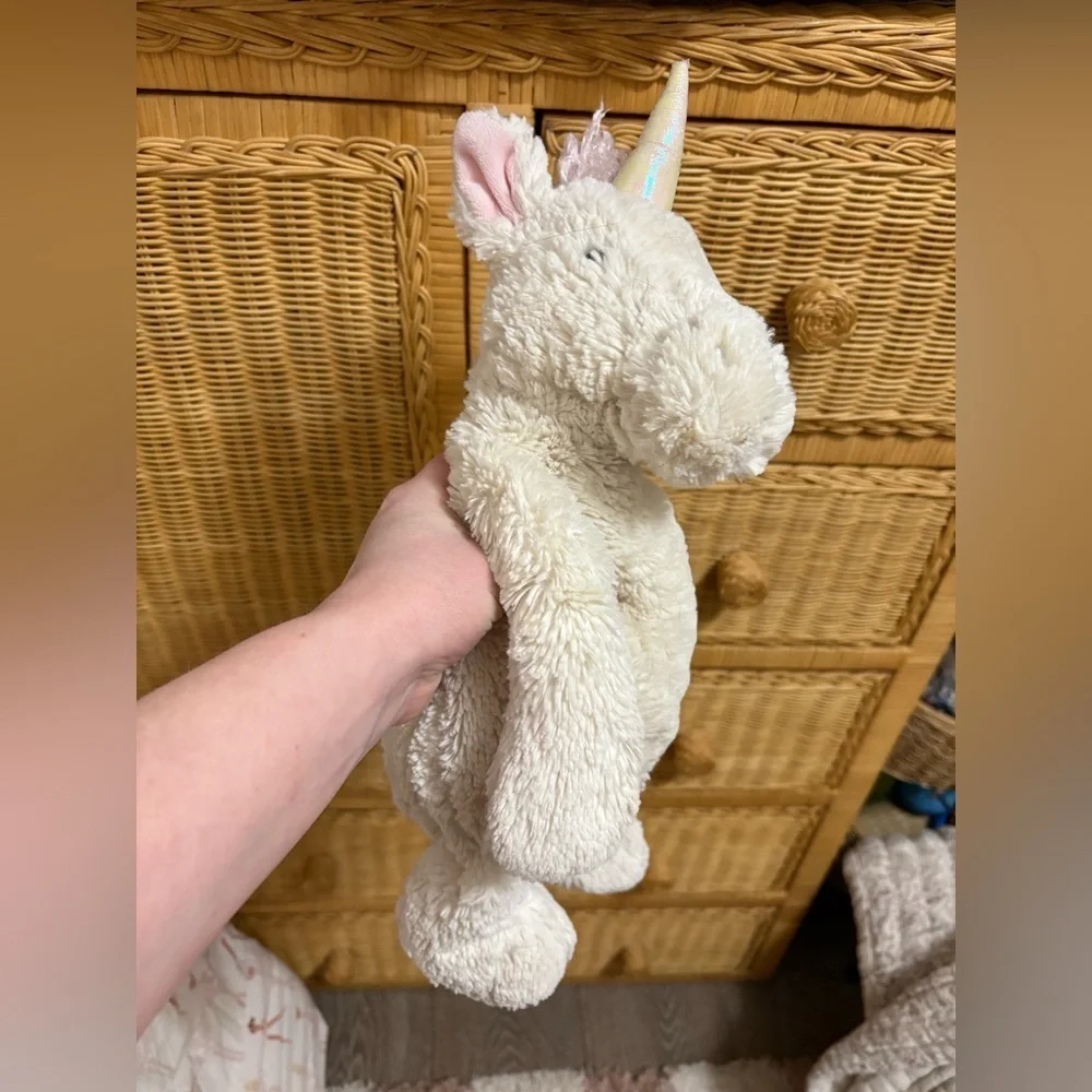Jellycat Bashful Unicorn in White and Pink